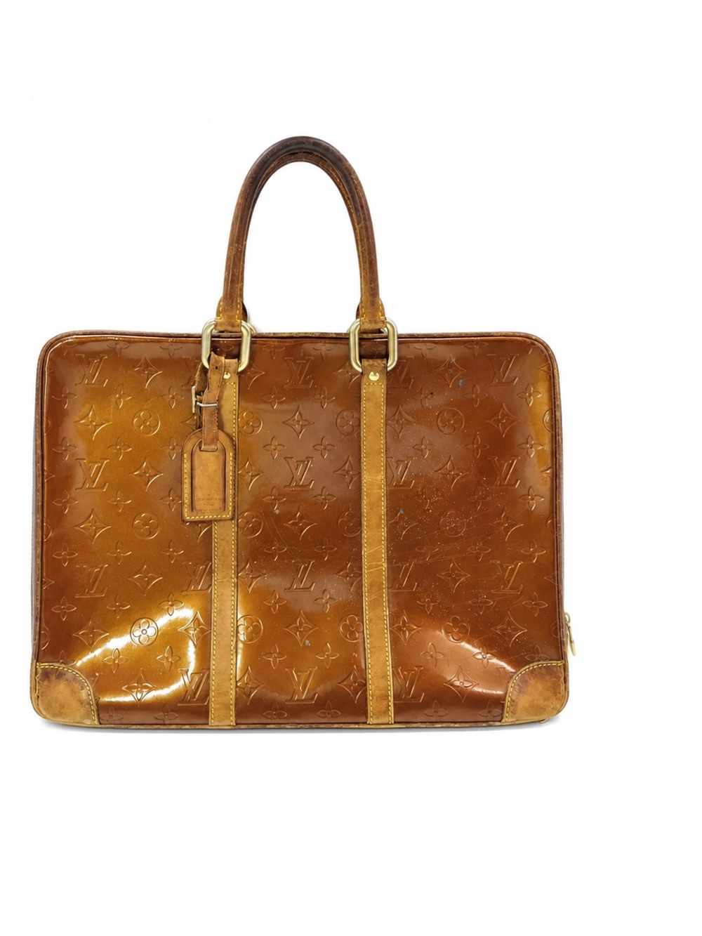 Vernis LV briefcase Louis Vuitton Brown Monogram Vernis Leather
